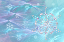 A pastel winter fractal scene like snow flurries blowing in the wind. But there's nothing cold or uninviting about this snowstorm. Soft white flakes a...